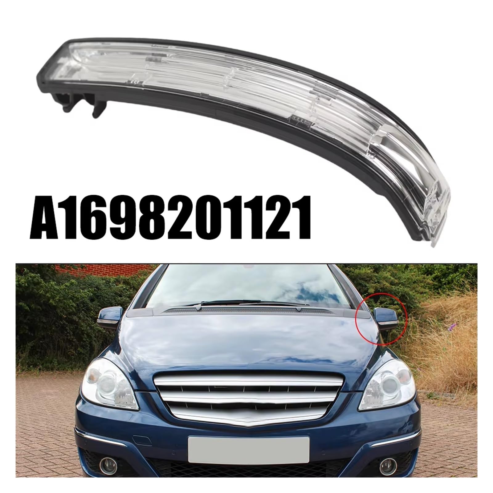 Per Benz Per Classe A Per W169 Per Classe B Per W245 2008-2011 Specchietto Retrovisore Esterno Indicatore Direzione Lampada Freccia Specchietto Retrovisore