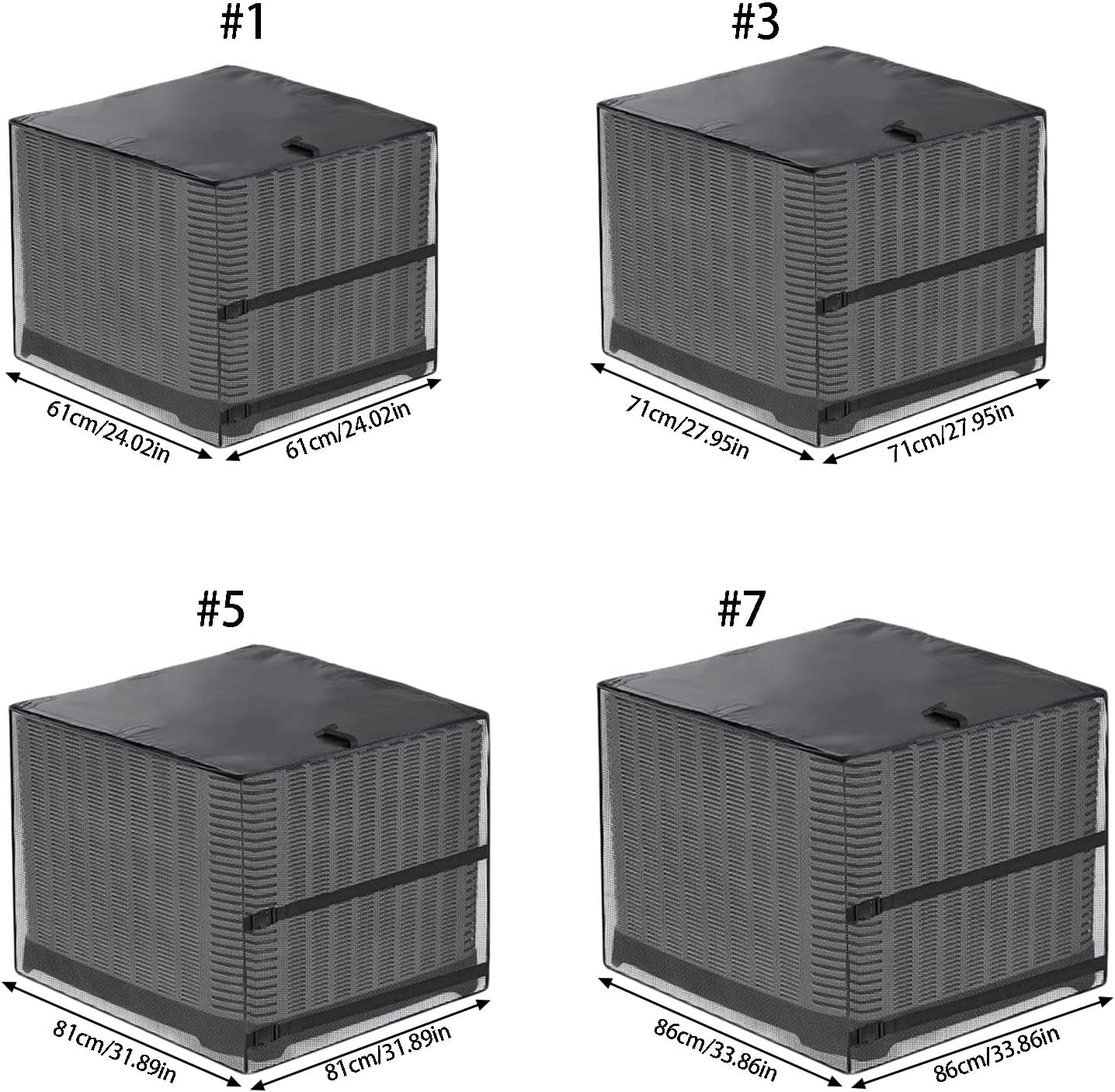 Weatherproof Cover for Outdoor Systems with Ventilated Design, D