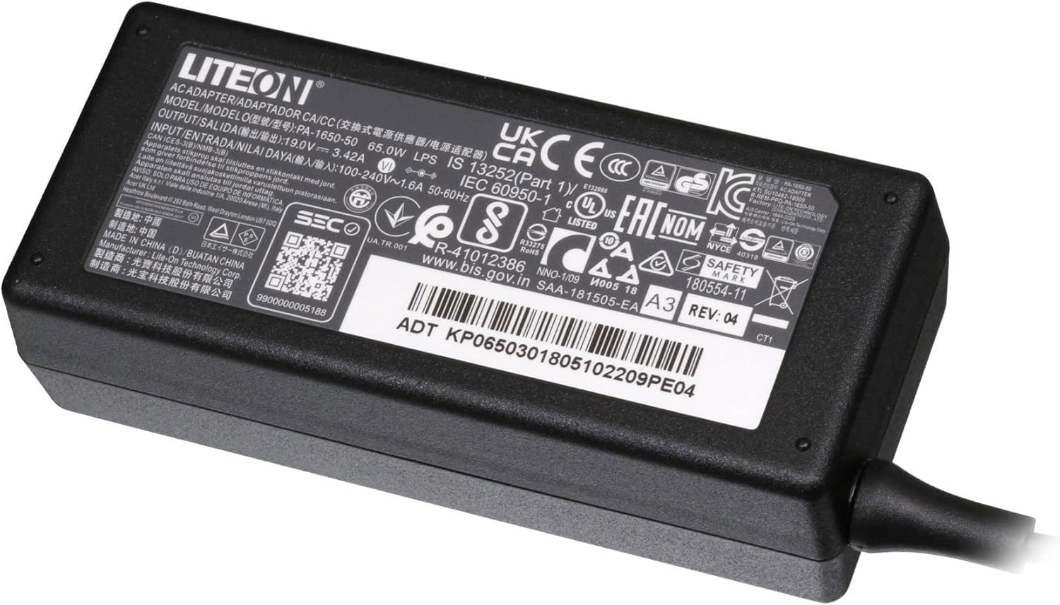 Acer Alimentatore Di Rete/caricatore 19V / 2,37A / 45W Aspire 3 A315-24P Serie (originale - Foto 7