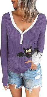 DIYIOUZHOU Womens Halloween Pullovers Sexy 2023 Cutout Pub Long Sleeve Pullover Halloween Y2k Light Ribbed Sweatshrit