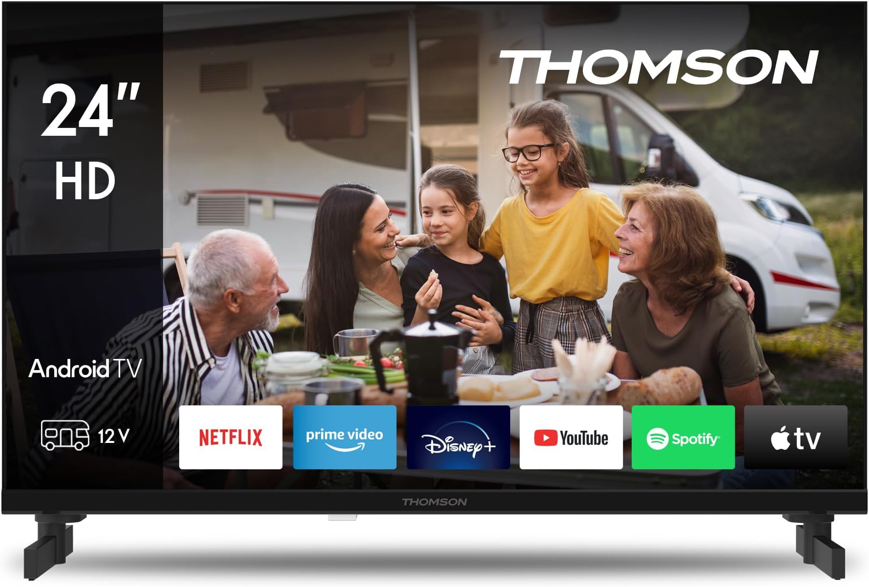RCA Smart TV 24 Pouces (60 cm), Google TV HD LED WiFi Connectée Téléviseurs avec Triple Tuner