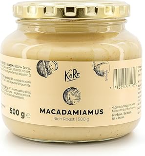 KoRo - Macadamiamus Rich Roast 500 g - 100% Macadamianüsse - Vegan - Als Snack oder Topping für Süßes
