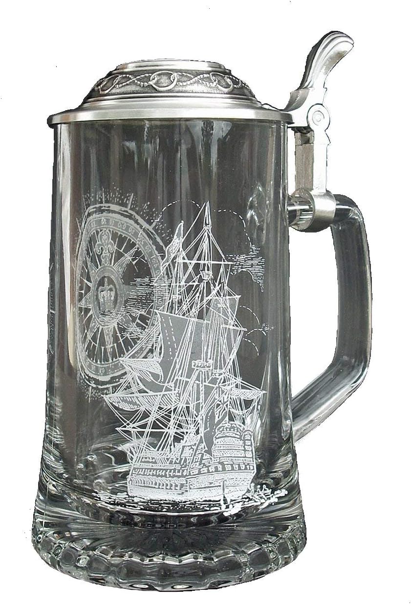 Glass Nautical Stein