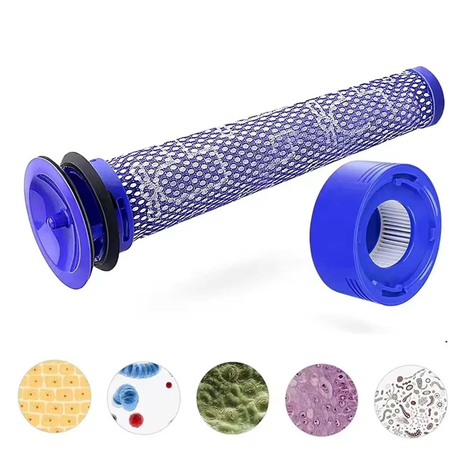 Filtro HEPA, Compatible con Dyson, accesorios V7 V8, piezas de repuesto de filtro lavable for Robot aspirador(H)