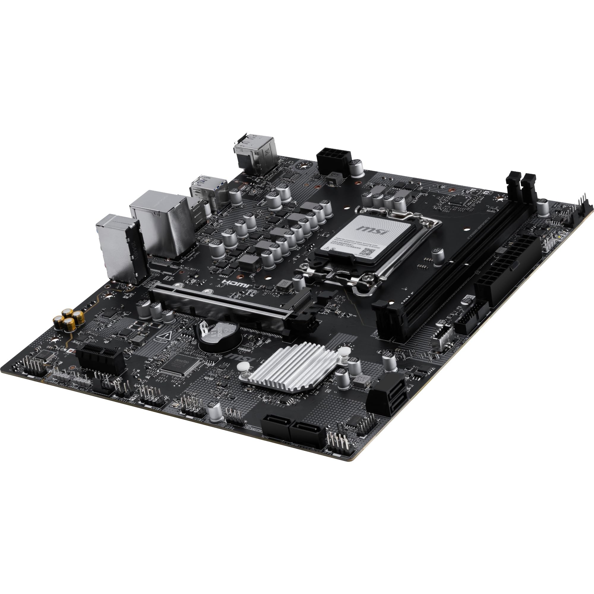 MSI Scheda madre PRO H810M-E, mATX, supporta processori Intel Core Ultra (serie 2), LGA 1851 - DDR5 Memory Boost (6400 MT/s MAX), PCIe 5.0 x16, M.2 Gen4, 2.5G LAN