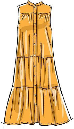 Miniatura 6 de McCalls M8285Y - Paquete de patrones de costura para vestidos y tops de señorita, código de diseño M8285, tallas XSM-SML-MED