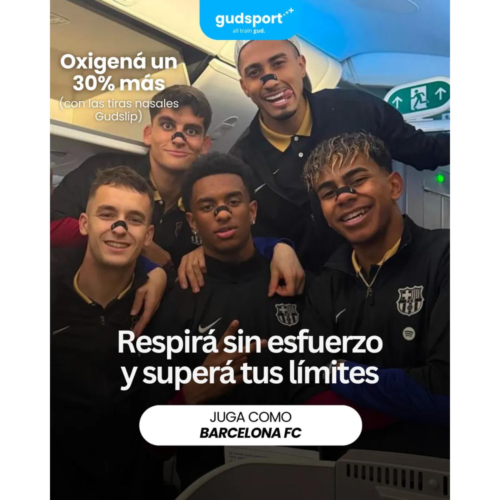 Gudsport Nose Strips - Gudslip® – Suministro de 30 Días para mejorar tu Respiración y Rendimiento Deportivo durante Entrenamientos y Actividades Intensas (Transparente)