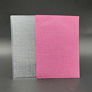 Amazon.com: Plastic Embossing Folder (4-1/8''x5-13/16'' | Concave ...