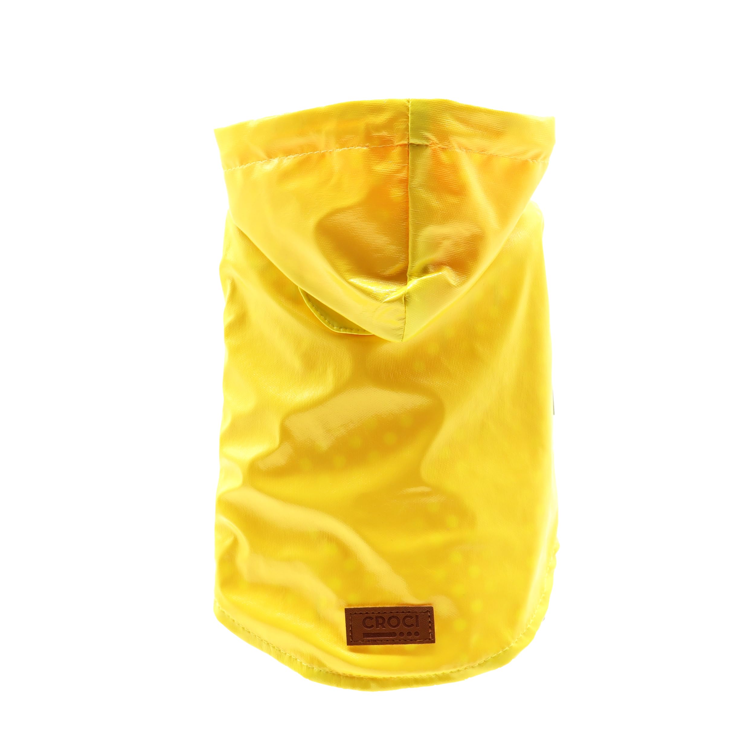 Croci C7274470 Raincoat Raindrop Lemon 20 cm
