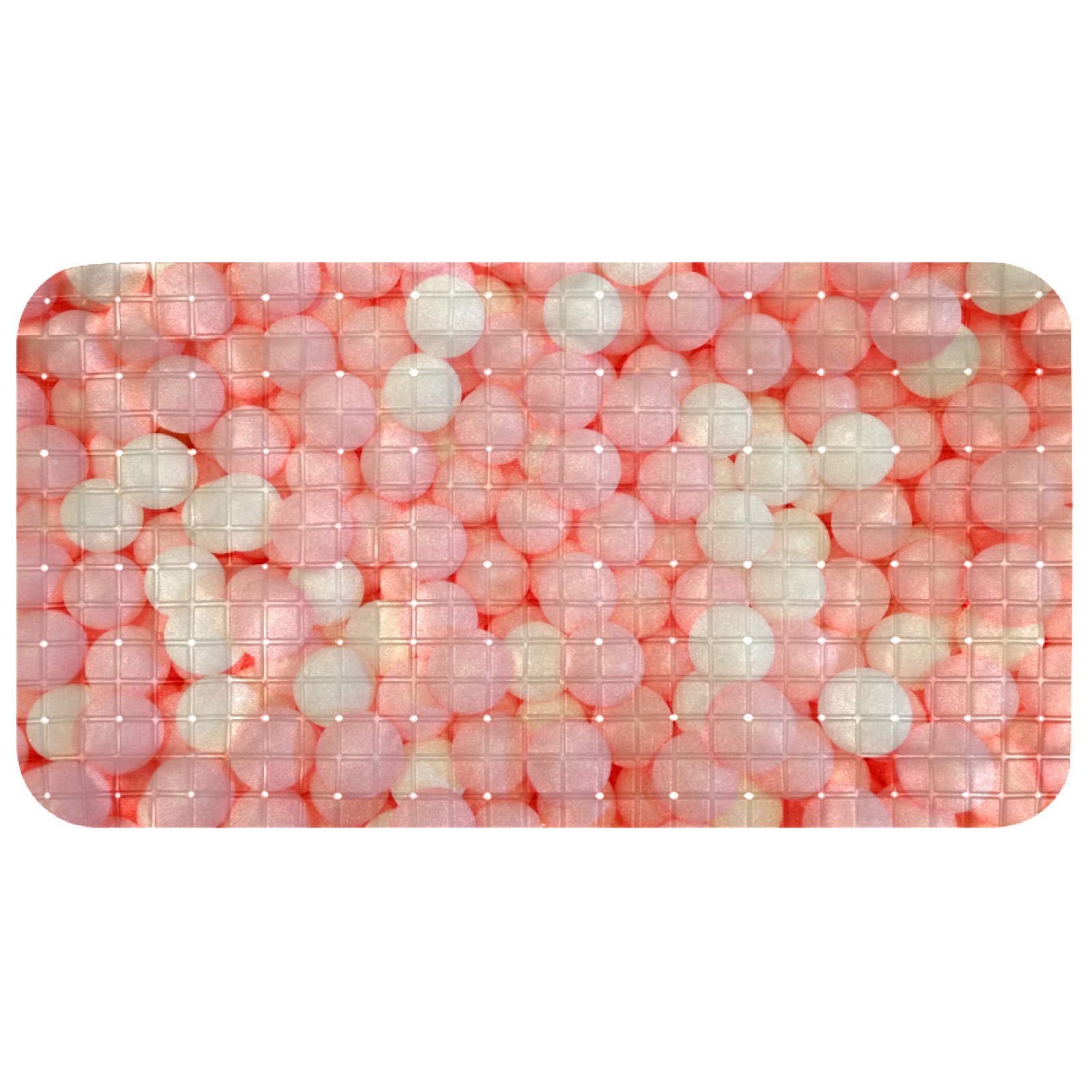 Tapis de bain antidérapant à ventouses solides pour marbre 35x67