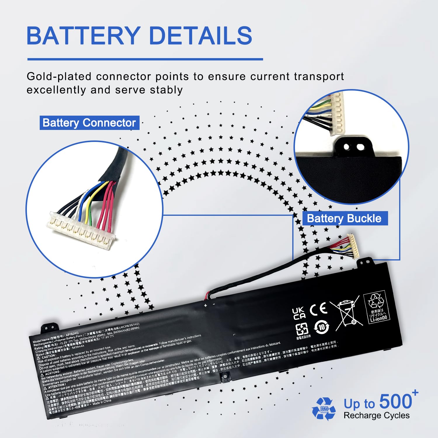 Amazon.com: JOTACT AP18JHQ Laptop Battery Replacement for Acer