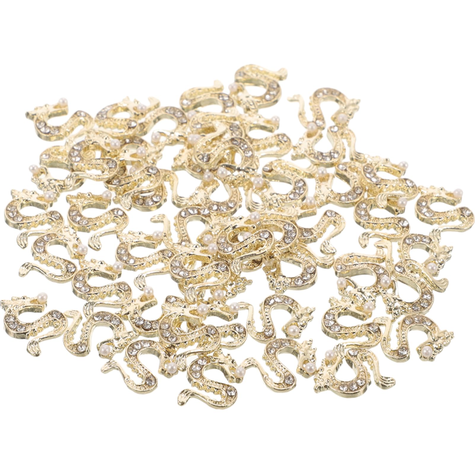Didiseaon 5 Set 5Set Di Accessori Per Nail Art Pietre Preziose Gemme Per Unghie Decorare Decorazioni Per Unghie Delle Donne Charms Per Unghie Decorazioni Per Unghie Drago Charms 50 pezzi * 5