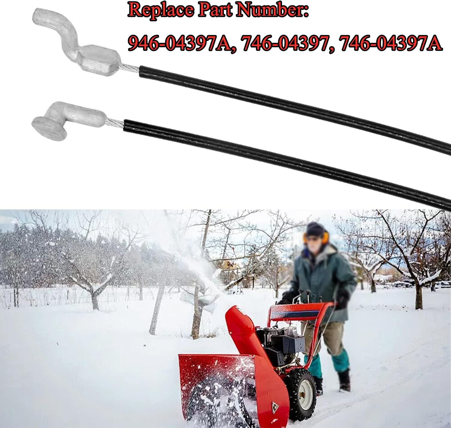 review Wanotine 946-04396A Speed Selector Cable for MTD 746-04396 746-04396A, Fits MTD Cub Cadet Craftsman Troy-Bilt Ryobi Yard Man Snowblower Snow Thrower