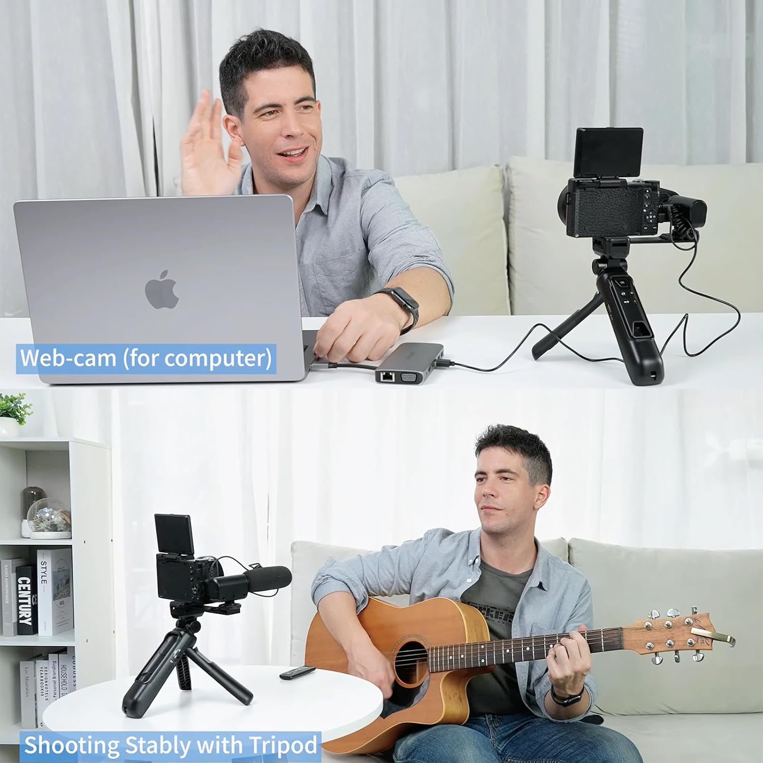 4K Digital Camera with Creator Kits Vlogging Camera with Remote Control Autofocus Video Camera for Photography with Flip Screen, Microphone, Tripod Grip, Wide-Angle & Macro Lens, Batteries