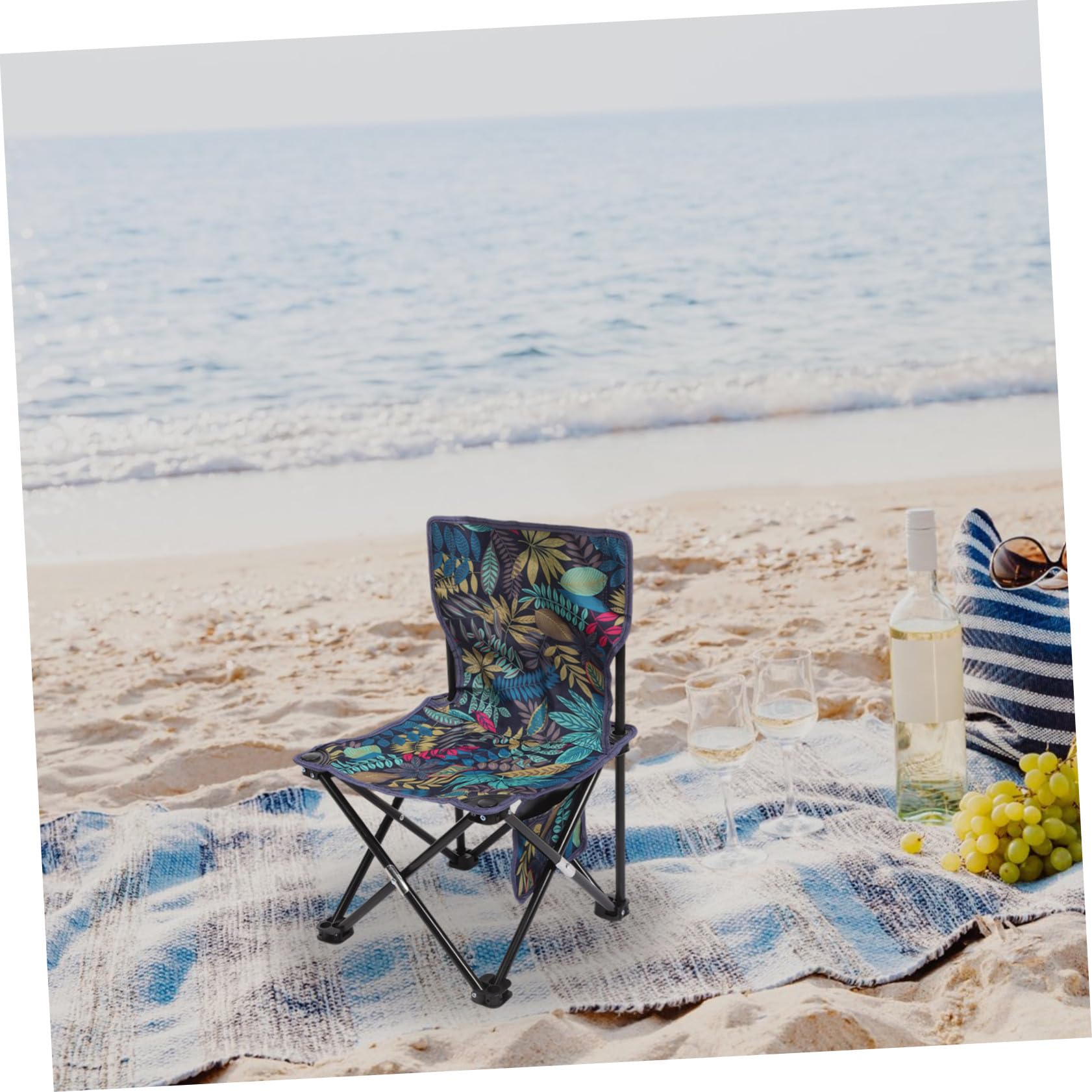 SUPVOX Chaise Pliante Camping Portable Légère avec Dossier Fauteuil Pliable pour Pique- et Randonnée Tabouret Compact pour Adultes