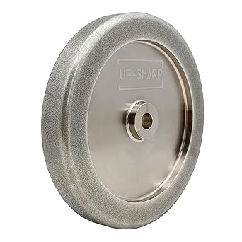 4 in 1 CBN Grinding Wheel, 200mm*32mm*15.875mm for Sharpening Woodturning Tools High Speed Steel Tools