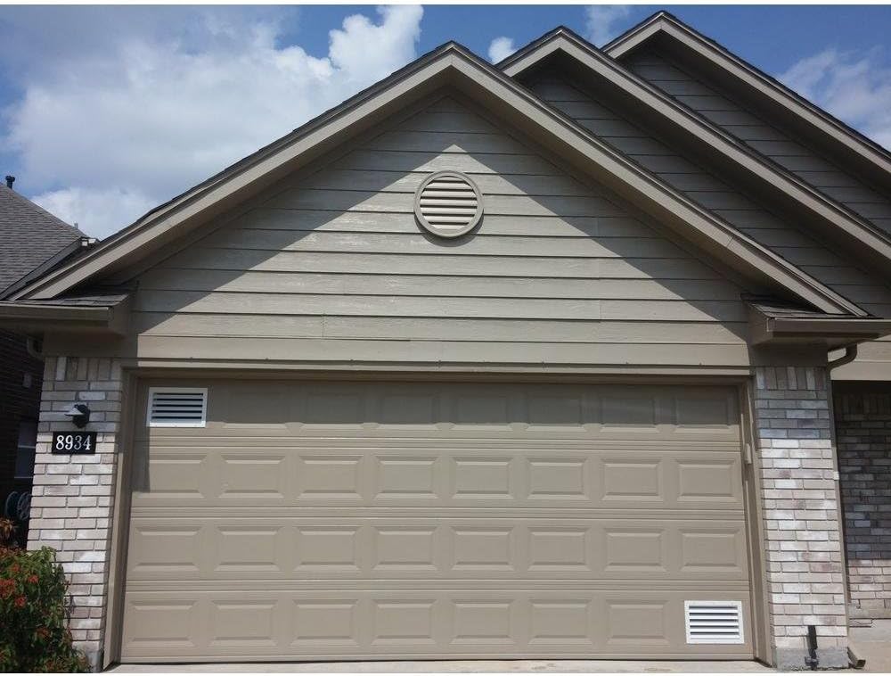 Aluminum Garage Door Air Vent Grille Register - with Damper Control Lever for Winter & Summer Settings - with Insect Net Prevent Guard [Outer Dimensions: 17.5"w X 12"h]