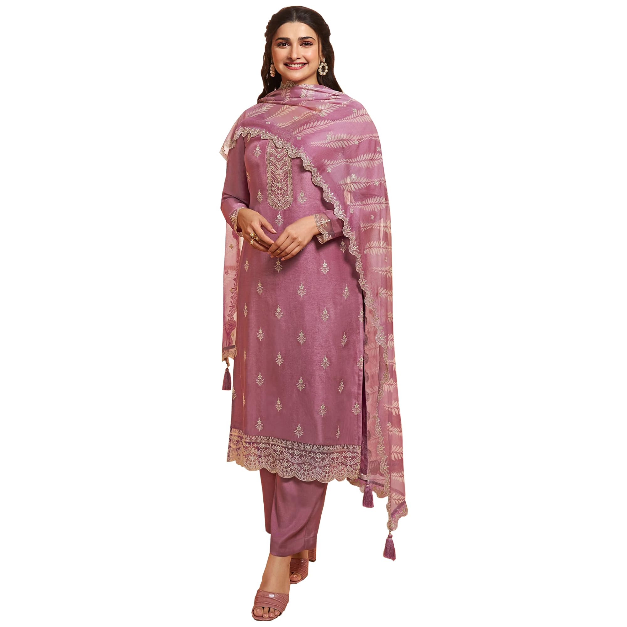Damen Wear Pakistani Designer Shalwar Kameez Anzüge indisches Palazzo Hosenkleid, Auswahl-1, Einheitsgröße