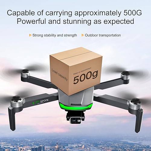 Miniatura 3 de GoolRC Drone GPS plegable con cámara dual de 2.7K, motor sin escobillas, flujo óptico flotante, fotografía de gestos, modo sin cabeza y bolsa de