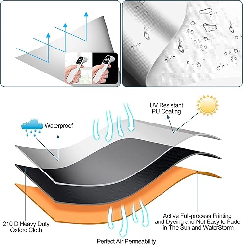 Miniatura 5 de Cortinas opacas blancas para dormitorio, persianas portátiles de bricolaje, sin taladro, persianas opacas con calcomanías y pestañas para guardería,