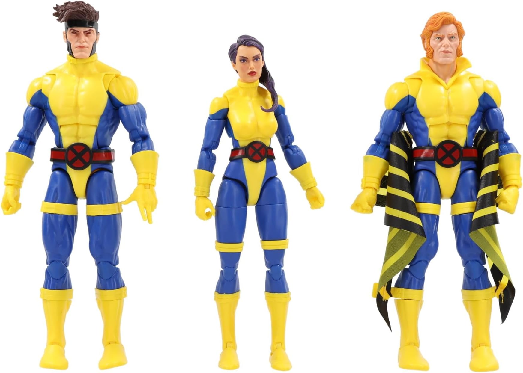 Legends Series Banshee, Gambit, & Psylocke X-Men 60th Anniversary Action Figure Set, 6-Inch