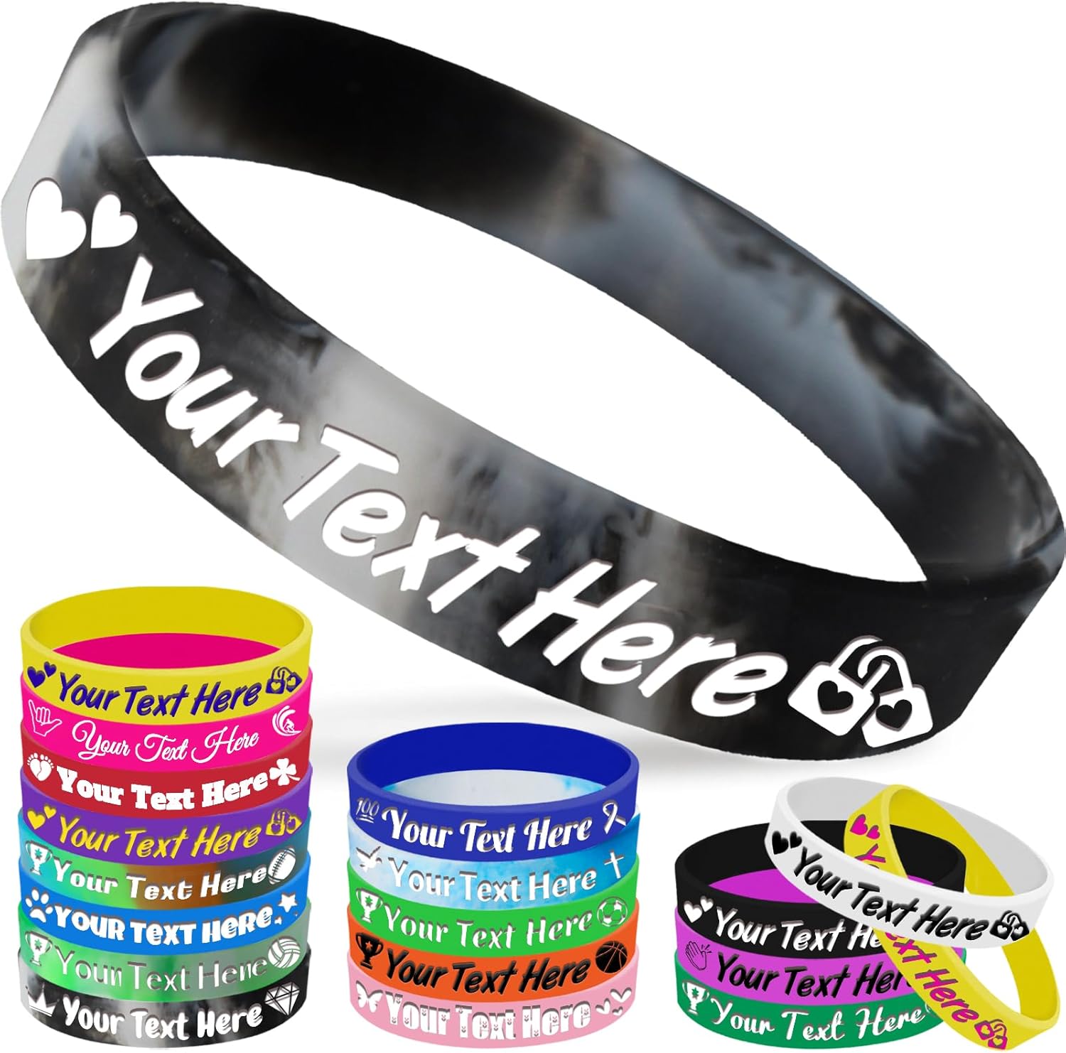 Personalized Silicone Wristbands Custom Rubber Bracelets