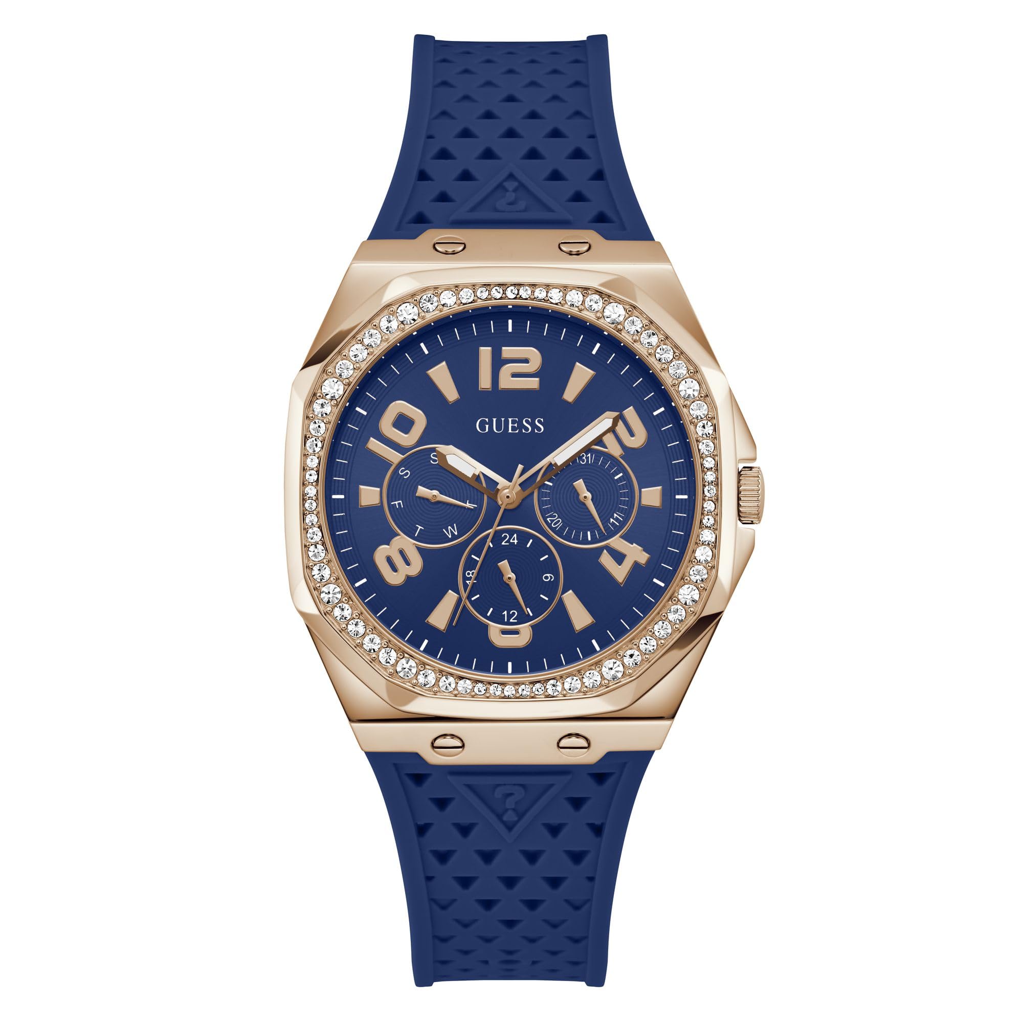 GUESS Womens Silicone Analog Blue Dial Watch-Gw0694L4, Band Color:Blue (B0CRDXR47X) Amazon Price History, Amazon Price Tracker