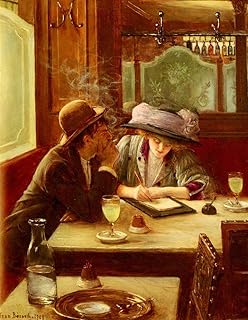 ウォールアート La Lettre Jean Beraud 油絵 - 有名な部屋の装飾 -02、￥5K-200k 美術アカデミーの教師による手描き