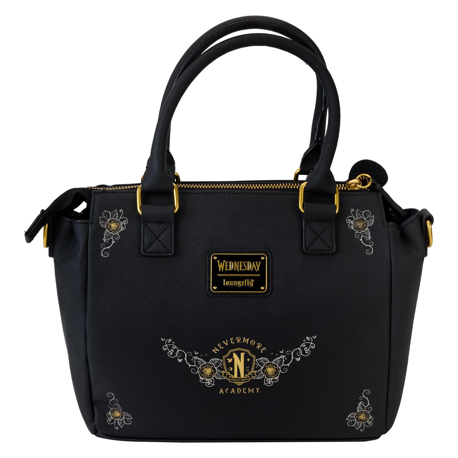 Loungefly Bolso cruzado para mujer, multicolor, talla única, miércoles de Addams, oficial