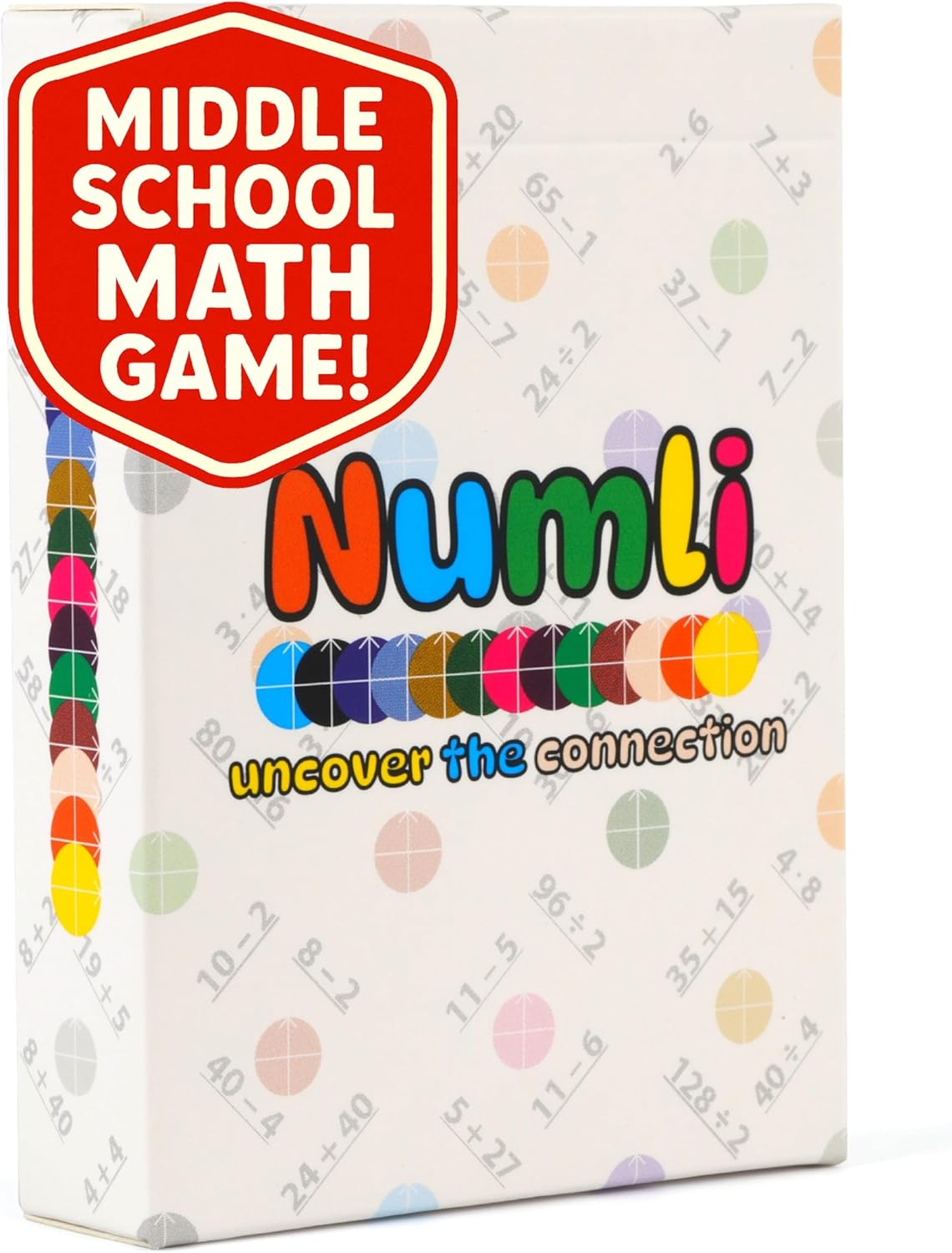 Numli - Math Booster Game 5th, 6th, 7th Grade - More Fun Than Flash Cards - Add, Subtract, Multiply, Divide - Classroom Games - Middle School Games - Math Card Games
