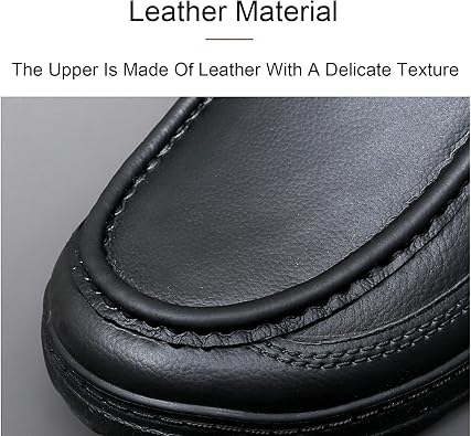 Men's Leather Handmade Platform Loafers Fashion Luxury Lightweight Breathable Slip-On Casual Moccasin Comfort Business Driving Dress Shoes