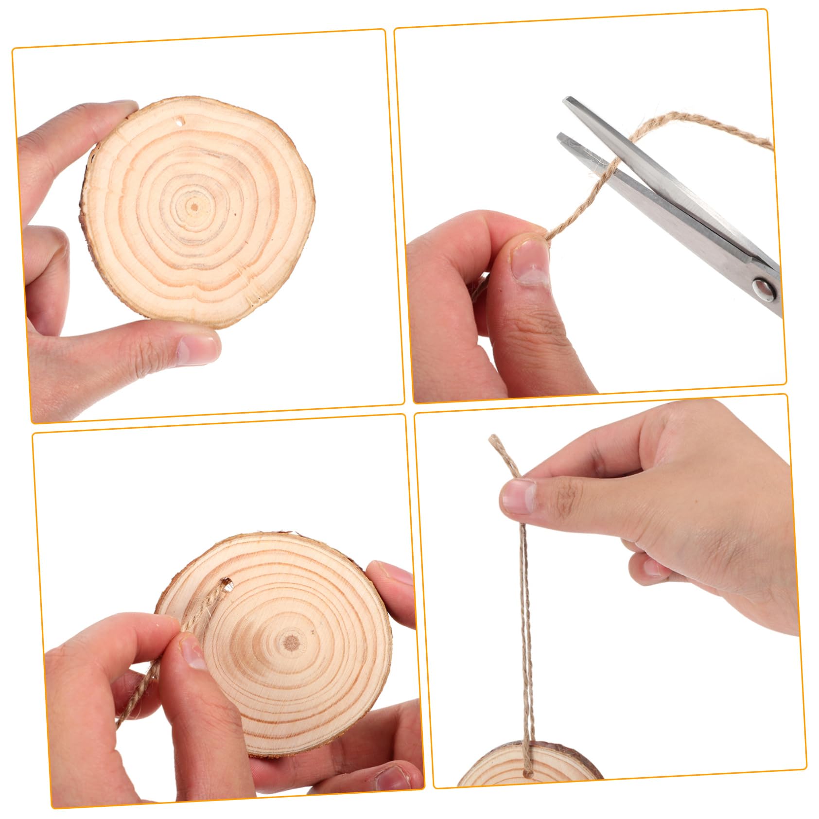 DOITOOL 50stücke Naturholzscheiben Zum Basteln Runde Holzscheiben Unbearbeitete Holzscheiben Zum Malen Und Schnitzen Holzausschnitte Für Diy-projekte Und Dekorationen