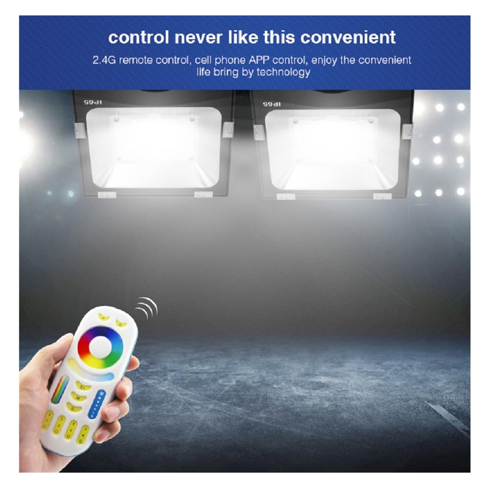 30W RGB CCT AC86-265V Smart LED Proiettore Impermeabile Esterno 2.4G Wireless WiFi APP Controllo Vocale(FUTT03 with WL Box)