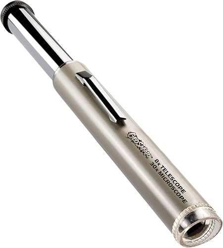 Educational Insights GeoSafari - Microscopio portátil para niños, mini telescopio para niños, juguetes de descubrimiento 2 en 1 para llevar a