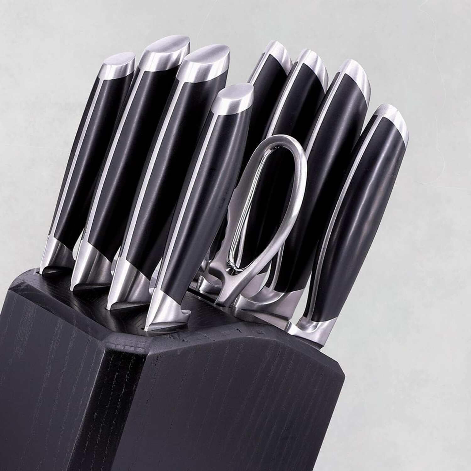 Schmidt Brothers Bonded Steel, 10-Piece Knife Block Set