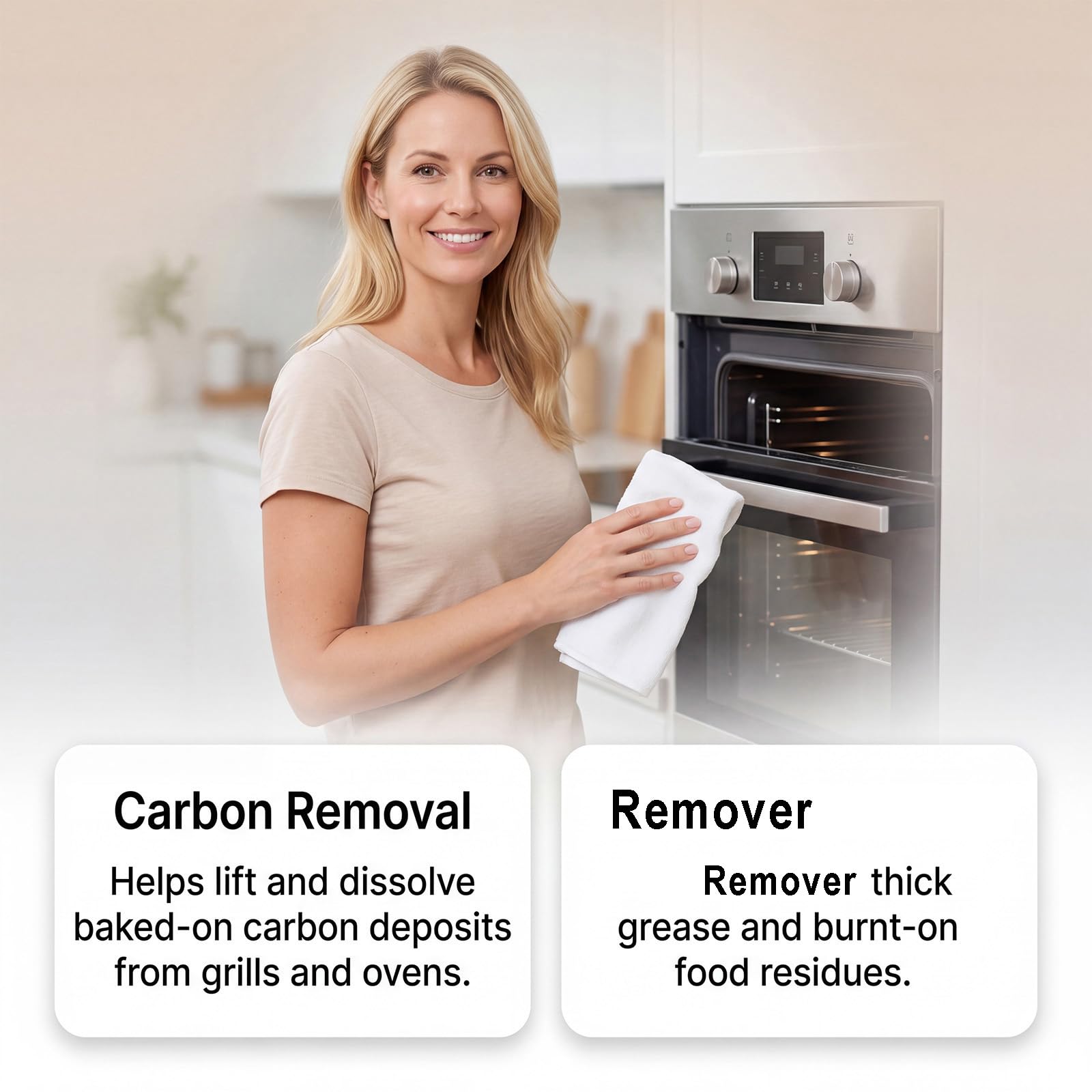 Hochleistungs-Küchenentfetter für Backofen, Grill und Fritteuse, Schnell wirkendes Hochleistungs-Grillentfettungsspray, Entfernt hartnäckigen Teer und eingebranntes Fett, entfernt eingebrannte (5PCS)