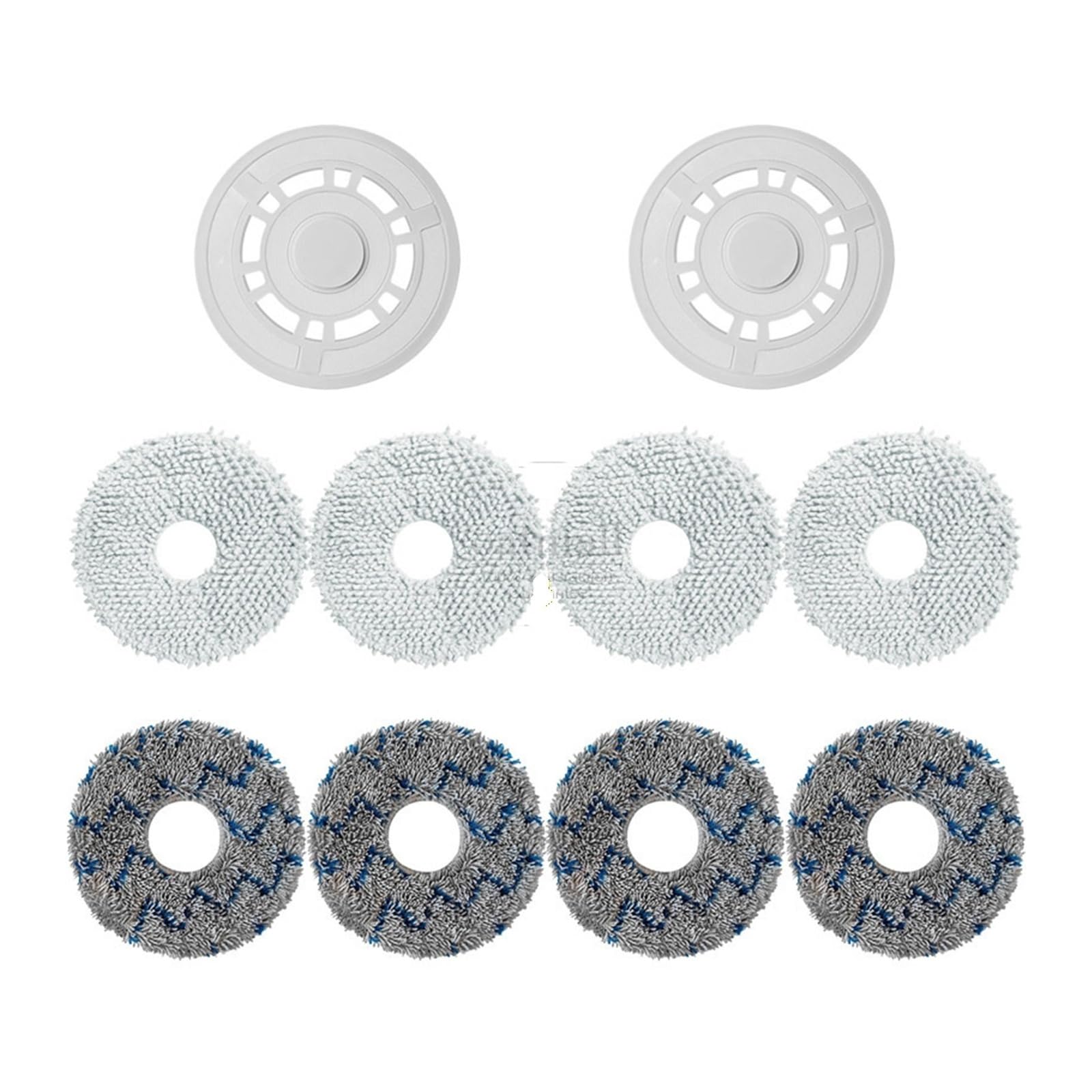 VIXWDRUTY Compatible For Dreame，L10s Ultra / L10s Pro / L10 Ultra Rotary Mop Pads Holder Wipes Rags Vacuum Cleaner Accessories Spare Parts(10pcs D)