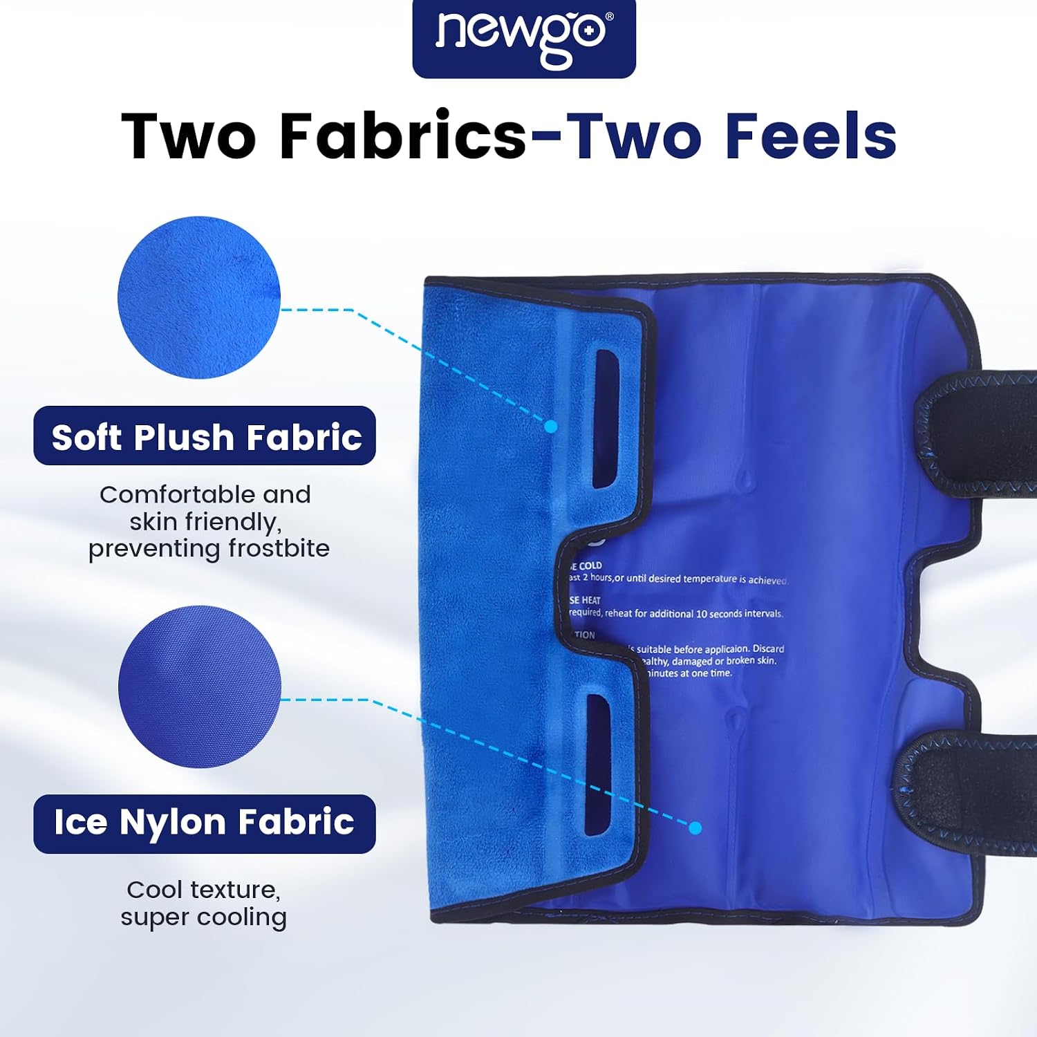 NEWGO Shin Splint Ice Pack, Cold Therapy for Leg & Elbow Injuries