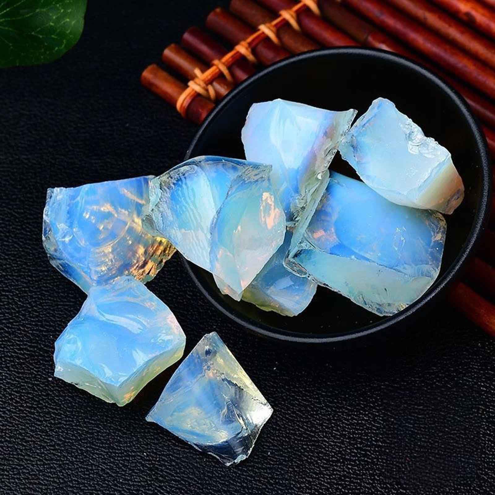 Quarzo Naturale, Cristalli Grezzi opali, for burattatura, cabbing, fontane rocciose, Decorazione, lucidatura, avvolgimento di Fili, Wicca e Reiki | 1.2~2in/2.2lb