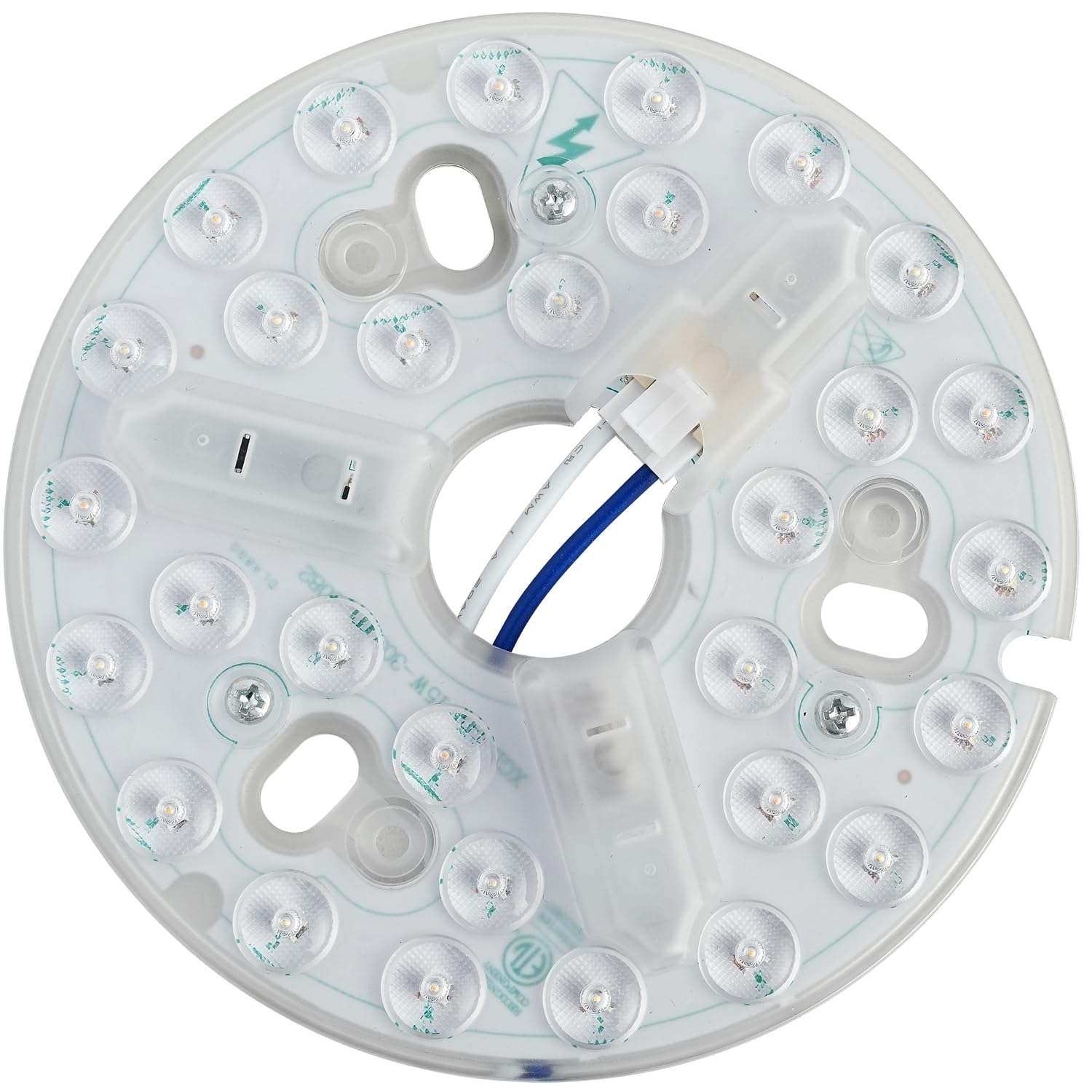 Kit de reacondicionamiento de luz de ventilador de techo, kit de actualización de luz de techo, 5.3 pulgadas, 3 temperaturas de color, 15 vatios, 1800 lúmenes, 120 V, certificación ETL (3CCT)