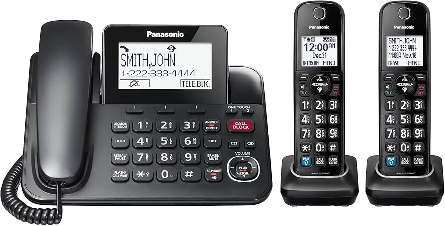 Panasonic Expandable Corded Phone System, Bluetooth Pairing for