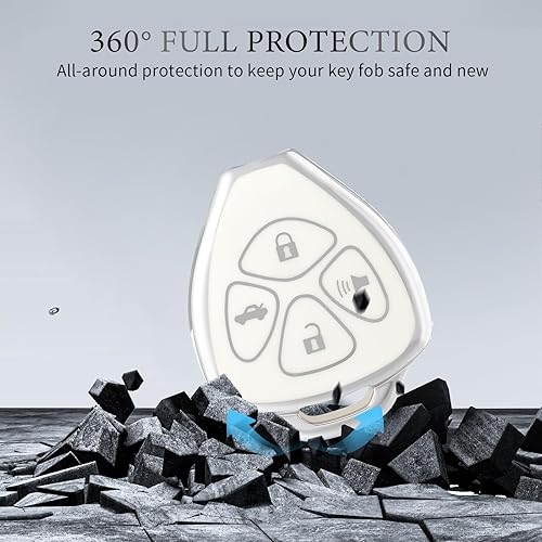 Miniatura 10 de OFFCURVE Funda para llavero de automóvil Toyota, funda para llave de automóvil para Toyota 2009-2016 VenzaCamry 2007 2008 2009 2010 2011Corolla