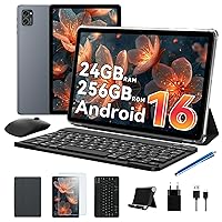 TABWEE Tablet con Tastiera - 24 GB RAM+ 256 GB ROM(4 TB TF)