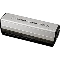 Audio-Technica AT6013A Carbon Fiber Dual Action Anti-Static Record Cleaner Brush (Silver/Black)