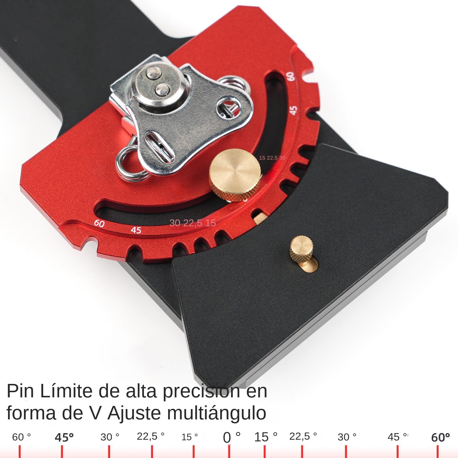 Escuadra para Sierras de Guía Aleación de Aluminio Ajustable | Guía de Corte en Ángulo para Sierra Circular para Carpinteros Principiantes Cortes Rectos y Ensamblaje de Muebles