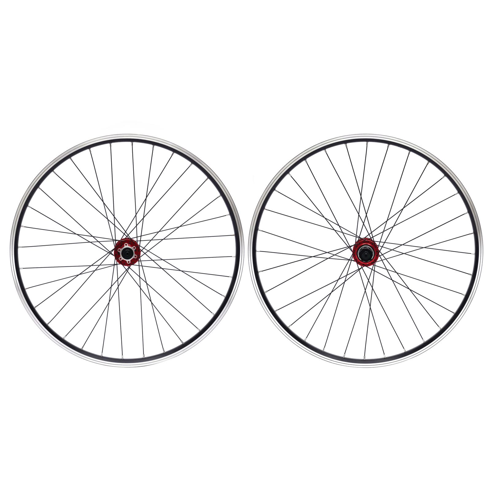 Kathring Mountain Bike Wheel Set, 27.5inch Aluminum Alloy MTB Bike Disc Brake Red Hub, Quick Release Front Rear Wheelset 200KG Load Suitable for 7/8/9/10/11/12S Cassette