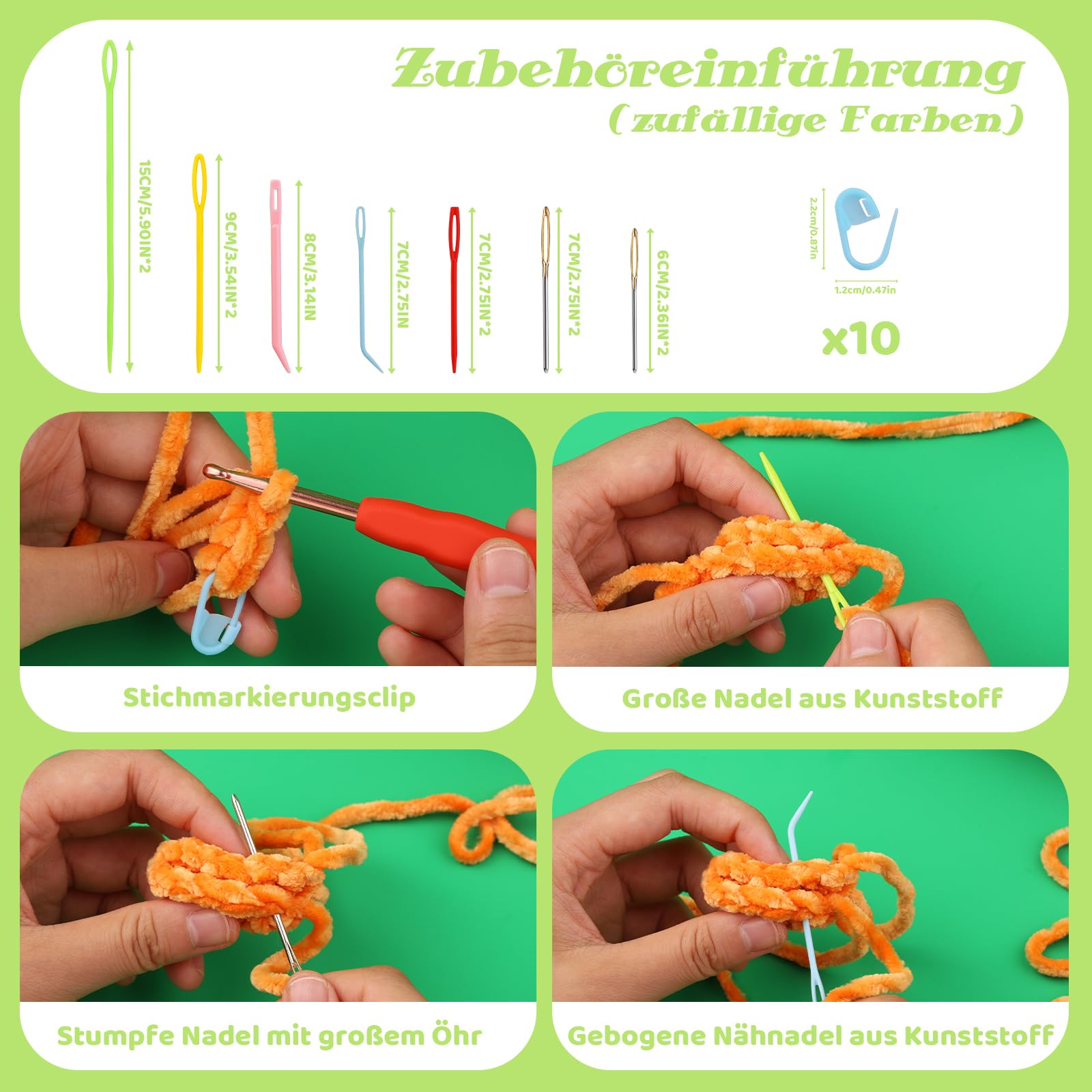 Chenille Garen voor Breien en Haken