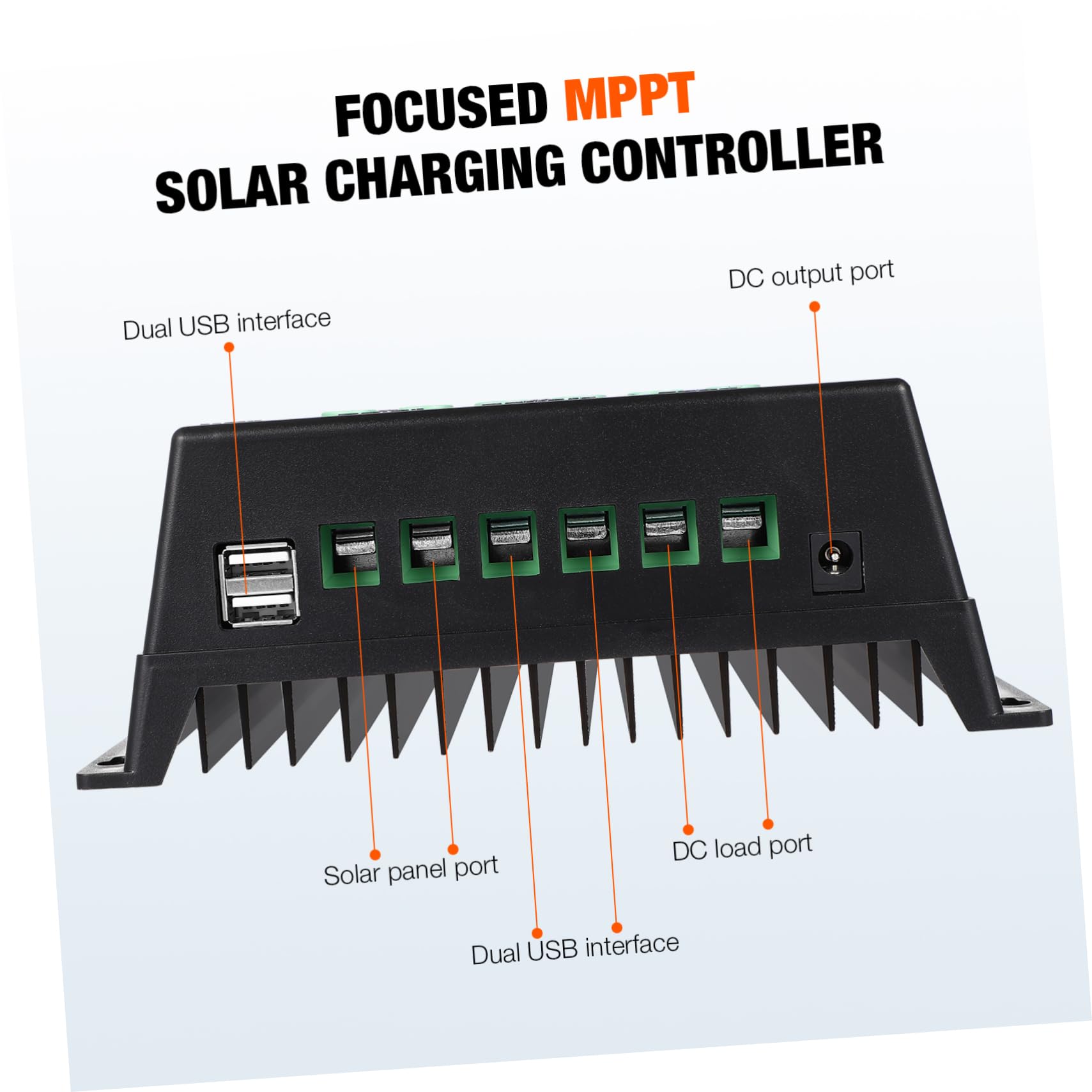 Mppt und Aluminiumgehäuse 12v 24v mit Lcd Display 48v 36v 100a Solarladeregler Hohe Stromausgabe für Solar Panel und Batterien für Photovoltaik Speicher
