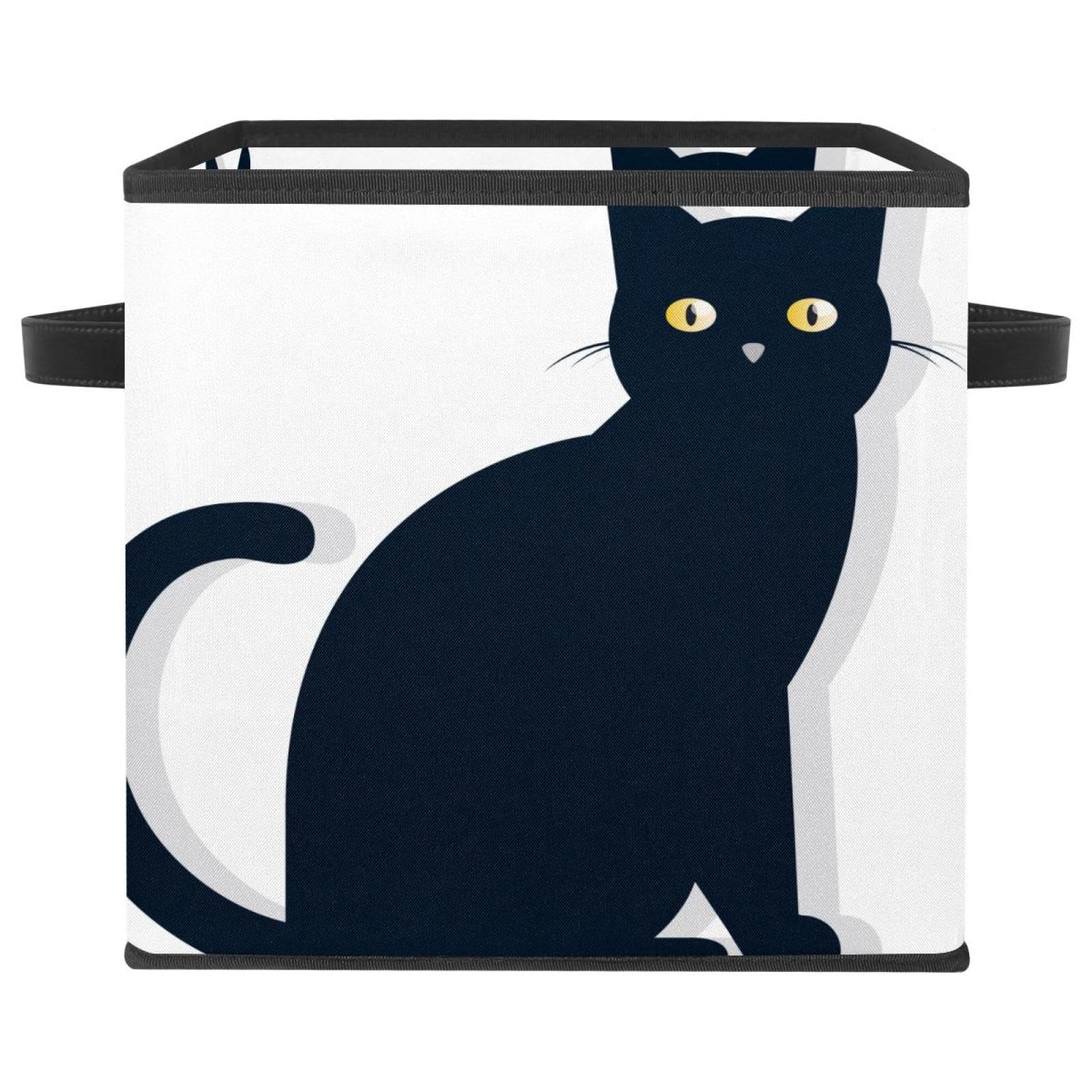 Boîte de rangement jouets motif chat pour instaurer un rituel de rangement ludique en famille