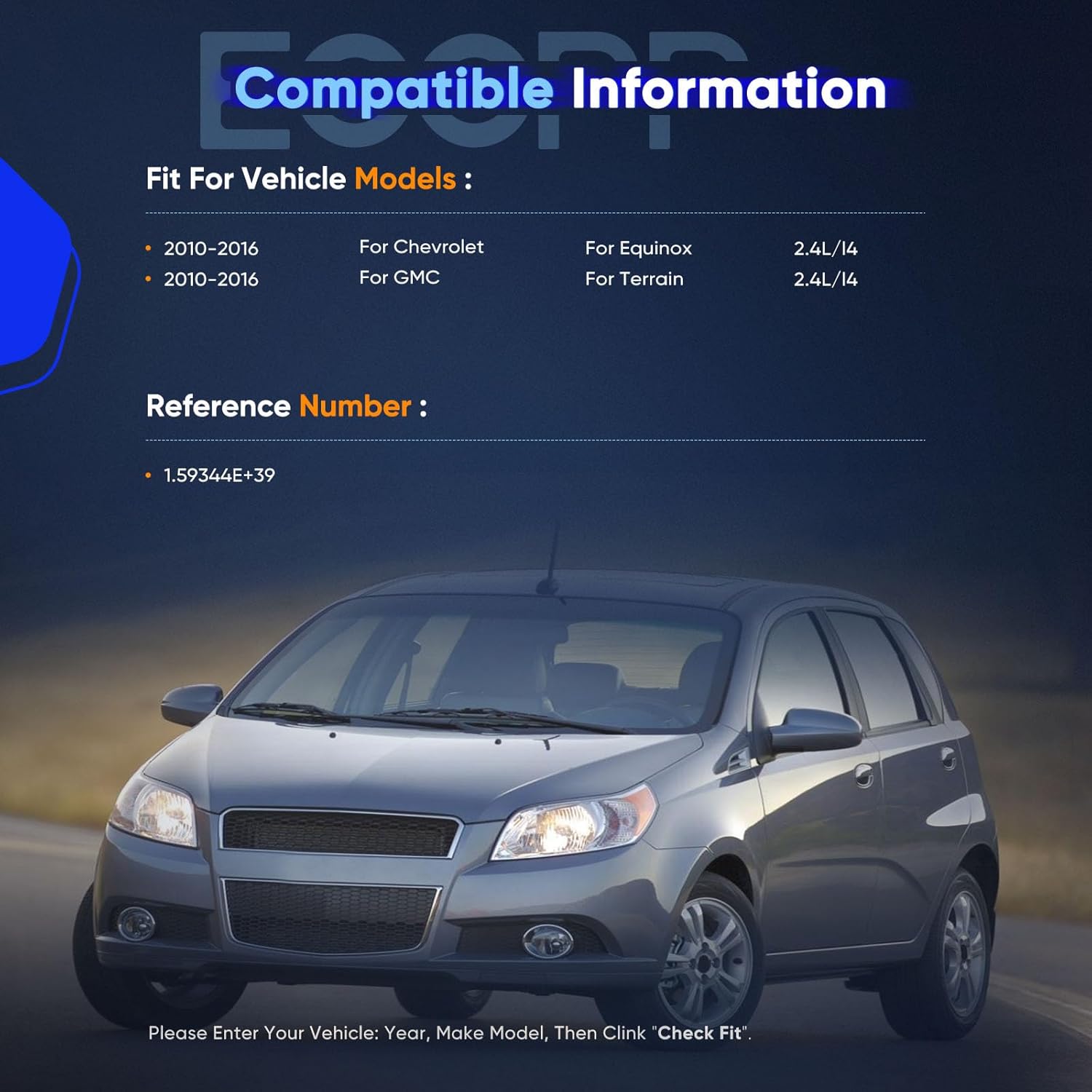 ECCPP CV Axle Shaft Assembly fit for 2010-2017 for Chevrolet Equinox for GMC Terrain 2.4L Front Left Right 66-1516 60-1516 60-1557 GM-8263 GM-9634 4WD AWD FWD